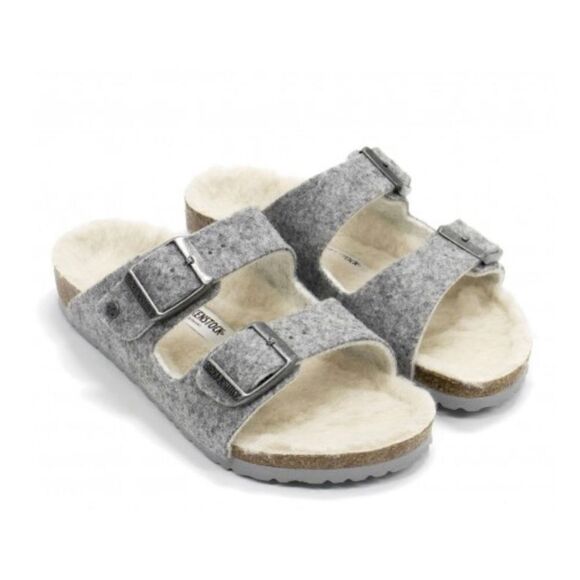 BIRKENSTOCK GIRLS ARIZONA RIVET WOOL FELT SANDALS NWT Size 30 - Picture 1 of 9